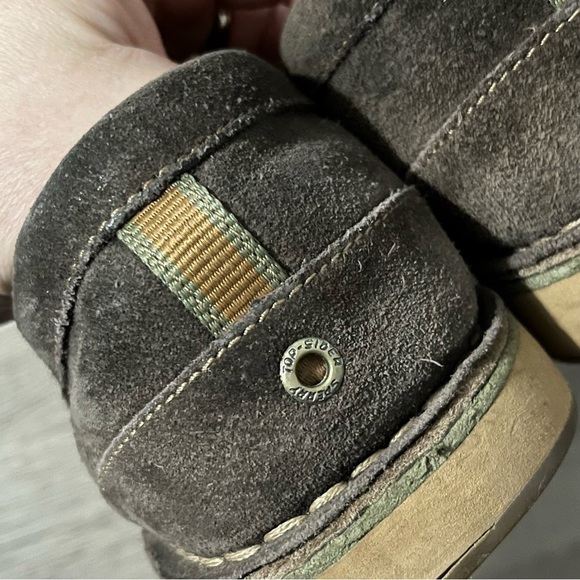 Sperry Gold Cup Men Exeter Brown Suede Penny Loafers STS12202 10.5 Leather Upper - Picture 5 of 8